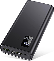 Power Bank 24000 мАч, Power Bank маленький, но мощный (выход и вход USB C), внешние аккумуляторы для мобильных