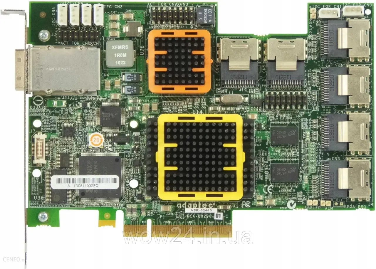 Контролер ADAPTEC RAID SAS/SATA 512MB PCIE (ASR-52445)ADAPTEC RAID SAS/SATA 512MB PCIE (ASR-52445)