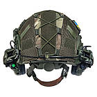 Шолом тактичний Fast Helmet NIJ IIIA + Навушники Earmor M31 MOD3 з чебурашкою + ліхтарик + кавер, фото 9