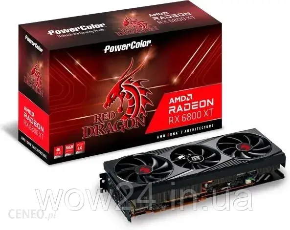 Відеокарта PowerColor Radeon 6800 XT Red Dragon 16GB (AXRX6800XT16GBD63DHROC)