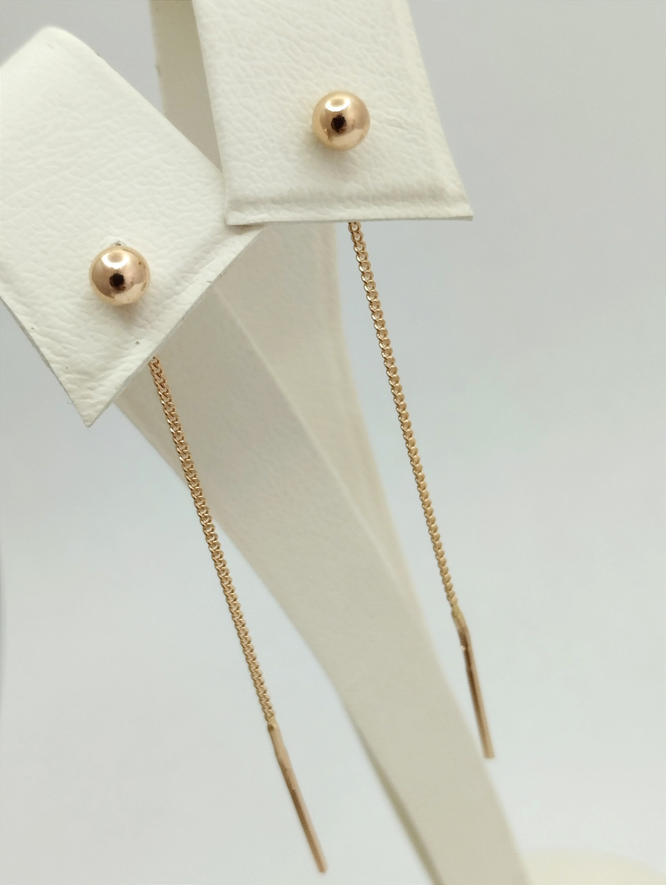 Золоті сережки, золоті сережки протяжки золоті сережки на ланцюжку