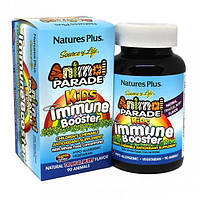 Натуральная добавка для иммунитета Nature's Plus Animal Parade, Kids Immune Booster 90 Chewab XE, код: 7518066