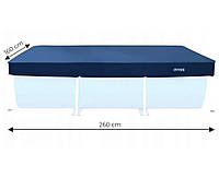 Тент для каркасного прямоугольного бассейна Intex 28036 (размер 260x160 см, материал PVC)
