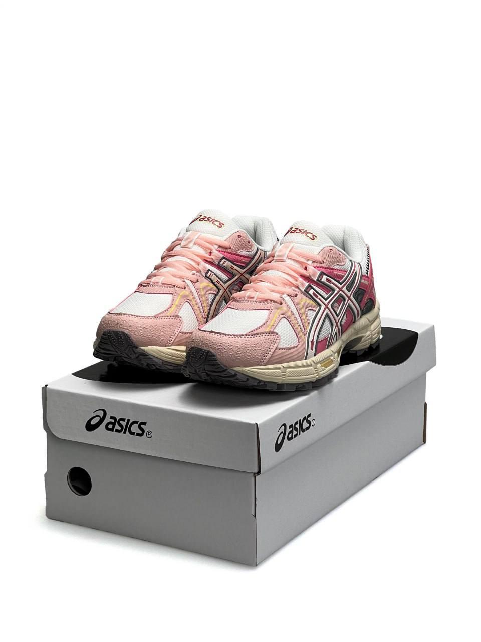 Жіночі кросівки Asics Gel-Kahana 8 Pink Рожеві з білим Взуття Асікс Гель Кахана 8 повсякденні шкіра текстиль демісезон, фото 1