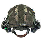 Шолом тактичний Fast Helmet NIJ IIIA + Навушники Earmor M31 MOD3 з чебурашкою + кавер, фото 9