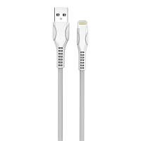 Кабель ColorWay USB-Lightning (line-drawing), 2.4А, 1м, White (CW-CBUL027-WH) XE, код: 1912460