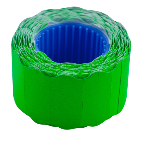 Цінник Buromax 26*12 фігурний 6м 500шт Зелений (BM.282202-04), фото 1