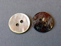 Пуговица перламутровая, круглая, 11 мм