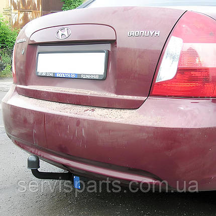 Фаркоп Hyundai Accent MC 2006-2011 (Хендай Акцент) без підрізу бампера, фото 2