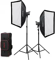 Godox Zestaw 2X Litemons La150Bi Bi Color K2 + Akcesoria