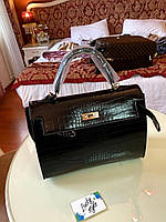 Сумка средняя Hermes сумка Kelly 30см pre-owned крокодил