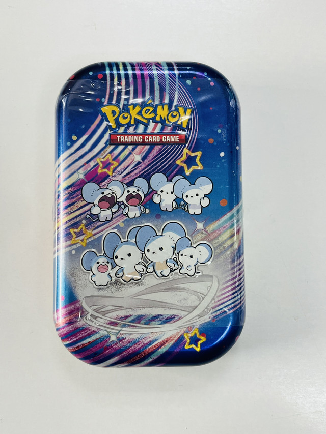 Pokemon Карти колекціонера Pokémon у металевій коробці TCG Scarlet & Violet Paldean Fates Mini Tin Maushold