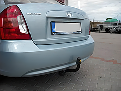 Фаркоп Hyundai Accent MC 2006-2011 (Хендай Акцент) польський, гак на болтах