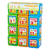 Детские развивающие кубики "Математика" 09052, 12 шт. в наборе от IMDI