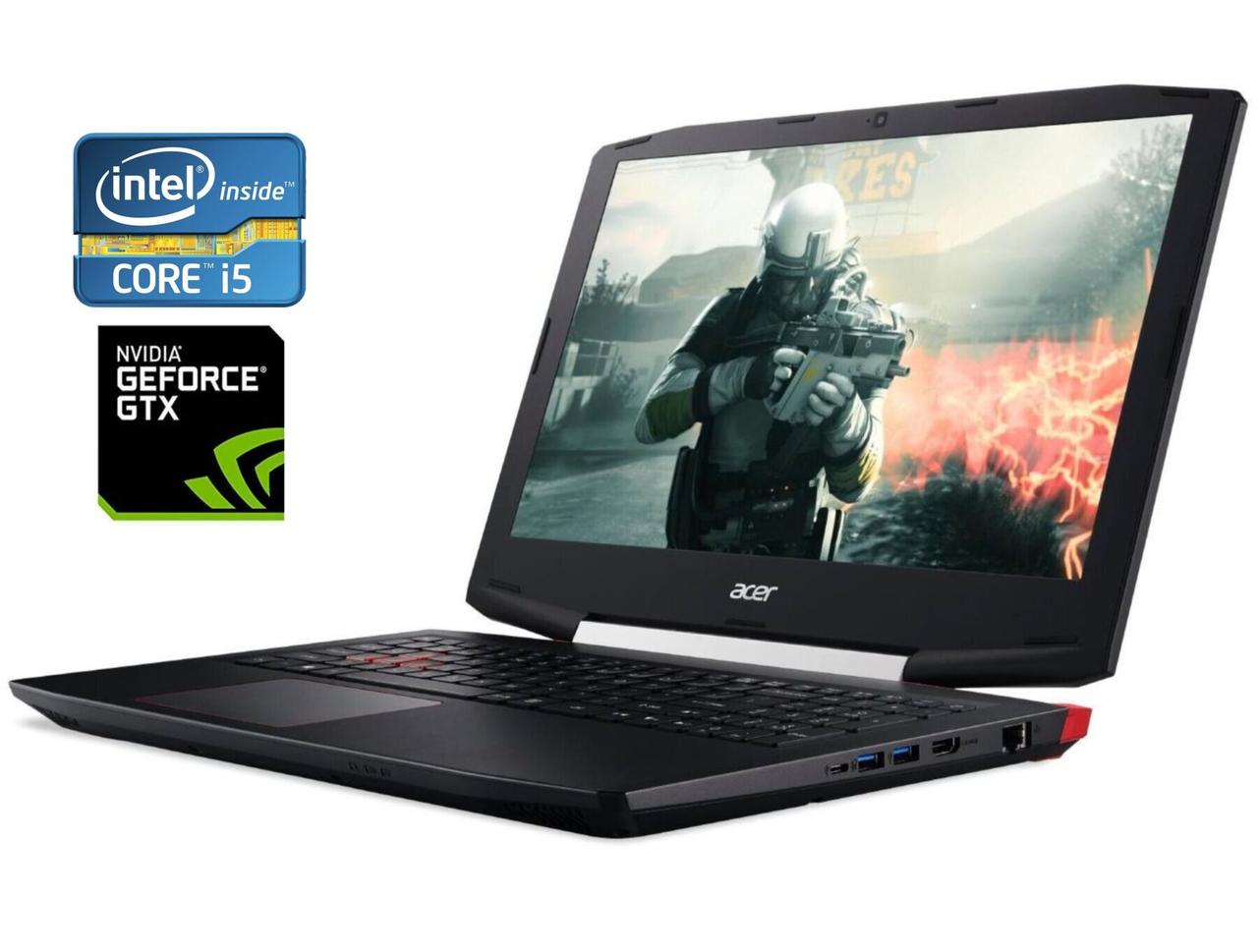 Ігровий ноутбук Acer Aspire VX5-591G/ 15.6" 1920x1080/ i5-7300HQ/ 16GB RAM/ 256GB SSD/ GTX 1050 Ti 4GB