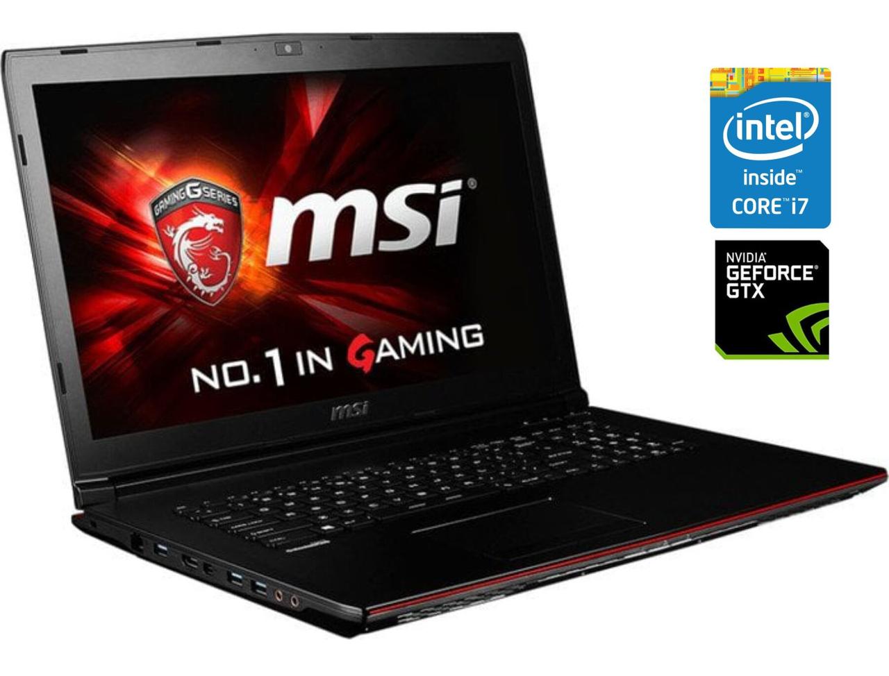 Ігровий ноутбук MSI GP62/ 15.6" 1920x1080/ i7-7700HQ/ 16GB RAM/ 128GB SSD+1000GB HDD/ GTX 1060 3GB