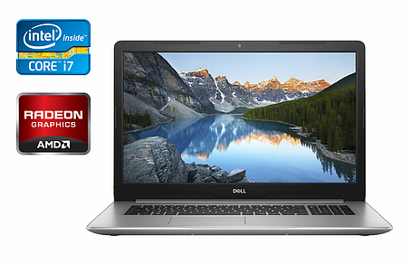 Ігровий ноутбук Б-клас Dell Inspirion 17 5770/ 17.3" 1920x1080/ i7-8550U/ 16GB RAM/ 480GB SSD/ Radeon 530 4GB, фото 1