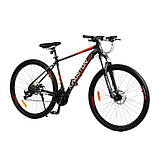 Спортивний велосипед 29 дюймів (рама 19", 27 швидкостей, 75% збирання, L-TWOO) Corso Kingston KN-29195 Чорний, фото 2