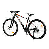 Спортивний велосипед 29 дюймів (рама 19", 27 швидкостей, 75% збирання, L-TWOO) Corso Kingston KN-29195 Чорний, фото 3