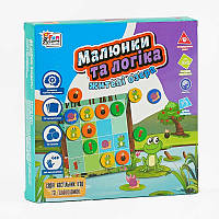 Гр Настільна гра "Малюнки та логіка - Жителі Озера" UKB-B 0030 (12) "4FUN Game Club" українською мовою, в