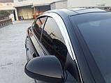 Дефлектори вікон хромовані (вітровики) Kia Optima K5 2015-2019 (6шт./Autoclover/Південна Корея), фото 5