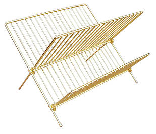 Сушарка для посуду Lemax настільна, золото LF-137 А ОТ