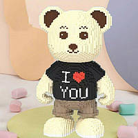 Конструктор Magic Blocks Мультгерои в виде мишки Bearbrick I love you