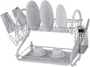 Сушарка Lemax, настільна подвійна, з піддоном (LF-505WHT)