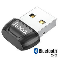 Блютуз адаптер USB для компьютера, ноутбука Hoco UA18 (10m, 3.0Mbps Bluetooth 5.0). Black