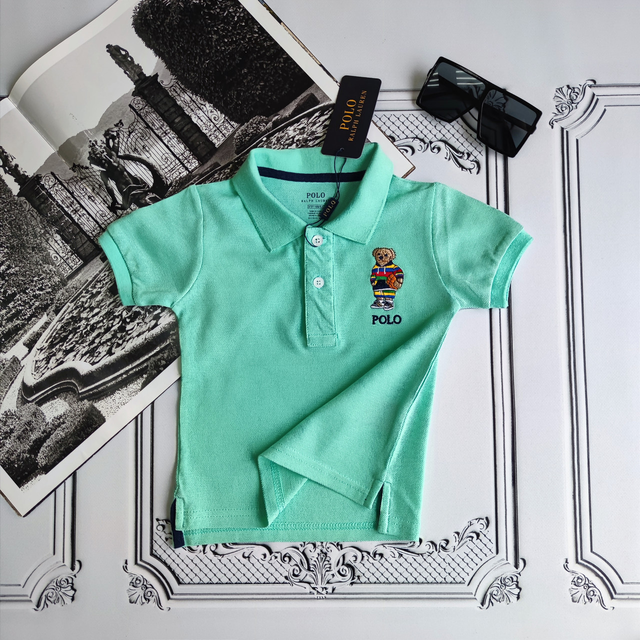 Дитяча футболка поло з комірцем Поло Ральф Л