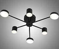Люстра пристельова світлодіодна-LED чорна DIMMER 72w Sneha (9961867800/6 BLACK), фото 2