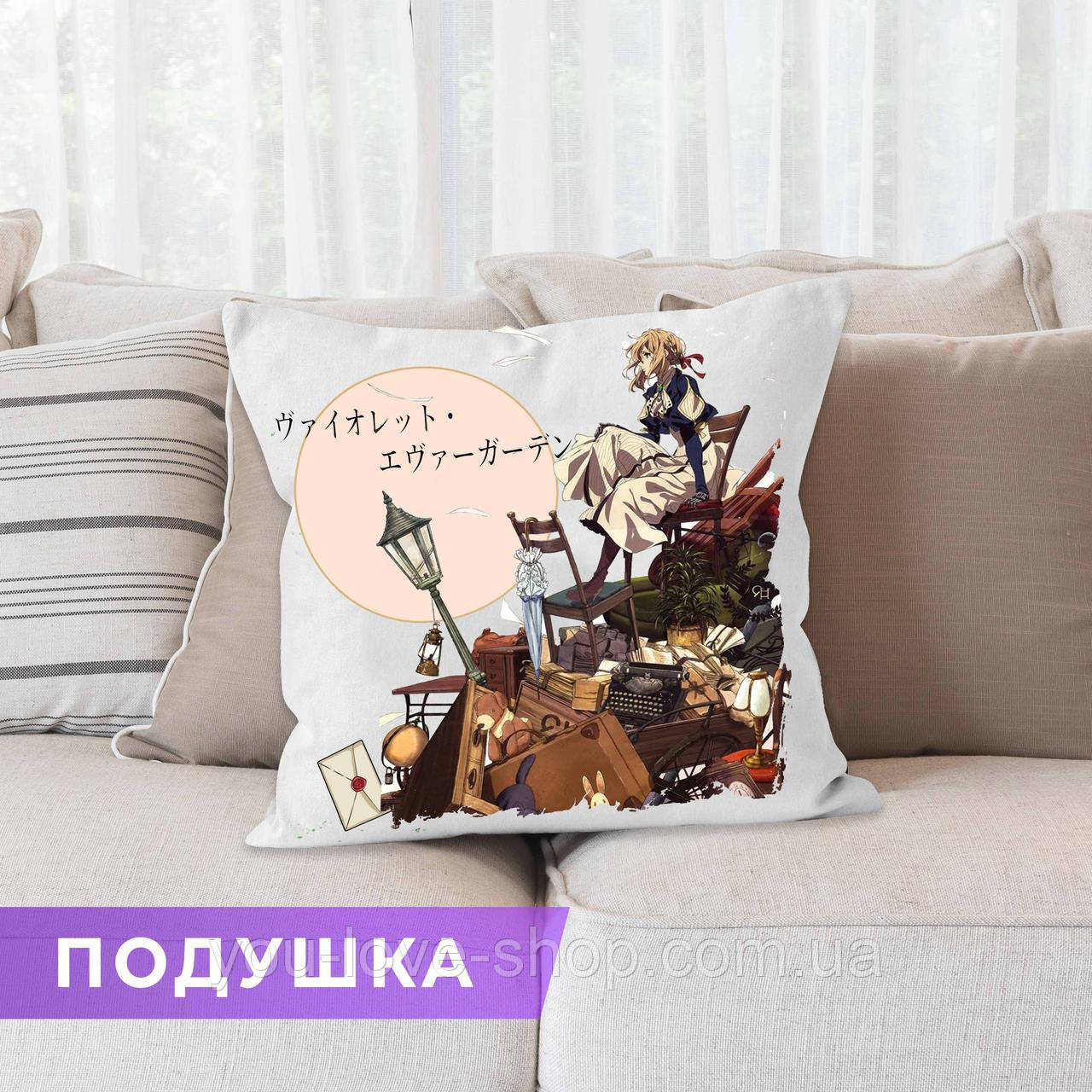Подушка Вайолет Евергарден "Вайолет" / Подушка Violet Evergarden квадрат 35х35