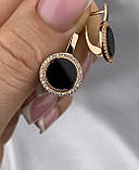 Жіночі срібні сережки в позолоті 1102.10п, фото 2