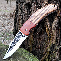 Нож складний Тайга-1, 65х13, 20.6см, дерево, нейлоновий чохол,