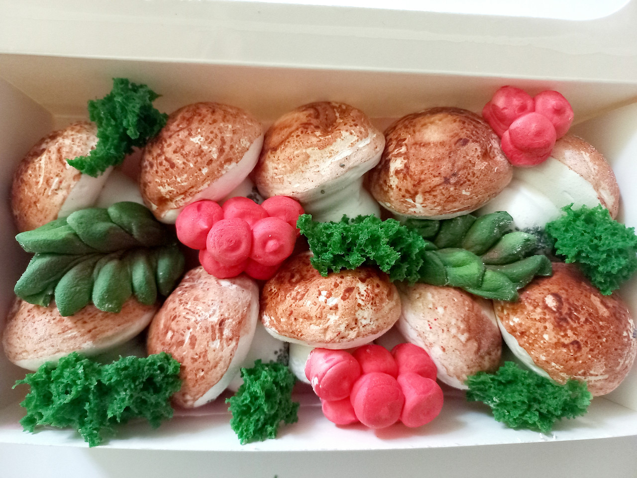 Набір зефіру натурального " Грибна поляна" у подарунковій коробочці 324311, фото 1