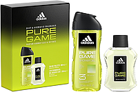 Набор Adidas Pure Game для мужчин - set (edt 100ml + sh/gel 250ml)