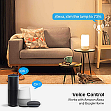 Розумна настільна лампа Lepro для спальні, приліжкова лампа, працює з Alexa Google Home, що налаштовується, фото 3