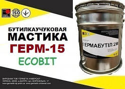 Мастика для швів панельного дому ГЕРМ-15 Ecobit відро 3,0 кг бутилова герметизувальна ДСТУ Б.В.2.7-79-98