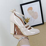 Жіночі білі весільні туфлі на високих підборах для нареченої з ремінцем 36 38 39, фото 2