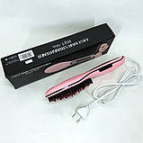 Гребінець випрямляч Fast Hair Straightener. VB-614 Колір рожевий, фото 7