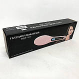 Гребінець випрямляч Fast Hair Straightener. VB-614 Колір рожевий, фото 9