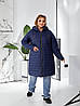 Шикарне жіноче пальто на синтепоні 100, тканина "Плащівка" 48, 50, 52, 54, 56, 60 розмір 48, фото 8