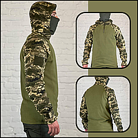 Тактическая армейская боевая огнеупорная флисовая рубашка убакс пиксель повседневная для военнослужащих