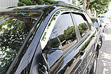 Дефлектори вікон хромовані, вітровики Kia Sportage 2004-2009 (Autoclover/Південна Корея), фото 5