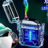 Електронна сенсорна запальничка HL-517, Юсбі чоловіча запальничка, Вічна запальничка usb WY-507 з акумулятором, фото 2