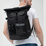 Рюкзак Rolltop чоловічий жіночий для подорожей і ноутбука , Ролтоп великий WH-365 для міста, фото 3
