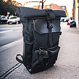 Рюкзак Rolltop чоловічий жіночий для подорожей і ноутбука , Ролтоп великий WH-365 для міста, фото 5
