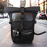 Рюкзак Rolltop чоловічий жіночий для подорожей і ноутбука , Ролтоп великий WH-365 для міста, фото 6