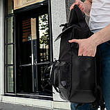 Рюкзак Rolltop чоловічий жіночий для подорожей і ноутбука , Ролтоп великий WH-365 для міста, фото 7