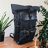 Рюкзак Rolltop чоловічий жіночий для подорожей і ноутбука , Ролтоп великий WH-365 для міста, фото 11